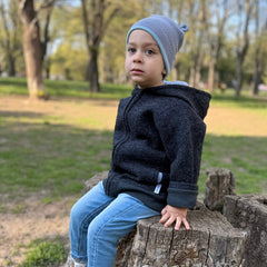 Bomber Jacket | Boiled Wool | Anthracite