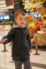 Bomber Jacket | Boiled Wool | Anthracite