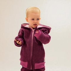 Bomber Jacket | Boiled Wool | Berry