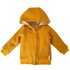 Bomber Jacket | Boiled Wool | Mustard