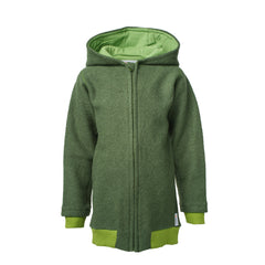 Bomber Jacket| Boiled Wool| Moss Green