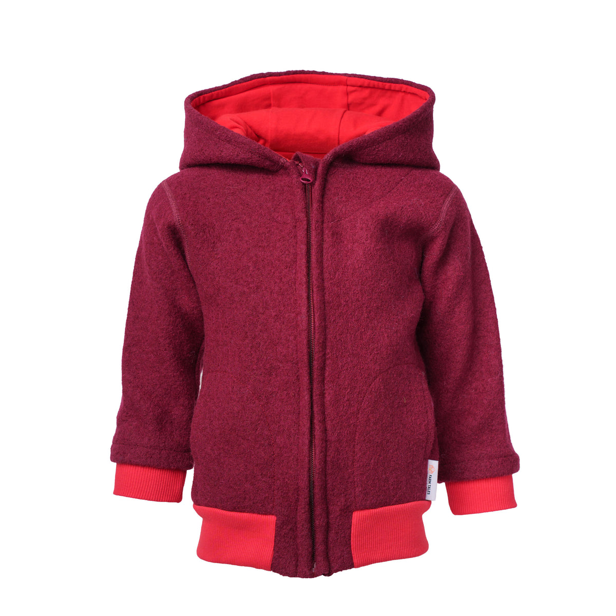 Bomber Jacket | Boiled Wool | Bordeaux