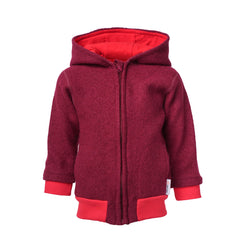 Bomber Jacket | Boiled Wool | Bordeaux